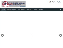 Tablet Screenshot of ellenbrookelectrician.com.au